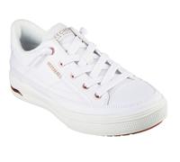 Skechers Arch Fit Arcade Canvas Trainer - White, White, Size 6, Women White