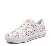 Skechers Women's JGoldcrown: Arch Fit Arcade - Love On Top Sneaker in White/Red, Size 8 | Textile, Vegan