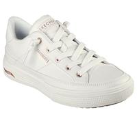 Skechers Women's Arch Fit Arcade-on My Way Sneaker, White Duraleather, 3 UK