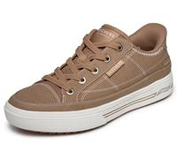 Skechers Women's Arch Fit Arcade-See Ya There Hands Free Slip-ins Sneaker, Camel, 5 UK