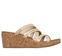 Skechers Women's Arch Fit Beverlee 2.0 - Tigger Posse 2.0 Wedge in Off White, Size 3 | Synthetic, Vegan