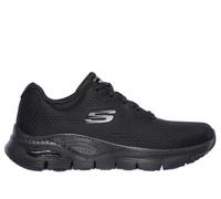 Skechers Women's Arch Fit - Big Appeal Sneaker in Black, Size 9 | Textile/Synthetic, Vegan, Machine Washable