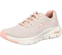 Skechers Women's Arch Fit Big Appeal Sneaker,Natural Knit Mesh / Coral Trim,4 UK