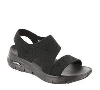 Skechers Arch Fit Sling BBK Black Womens Comfortable Sandals 119458 in a Plain Textile in Size 5