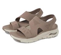 (5) Skechers Arch Fit Vegan Womens Walking Sandals in Mocha