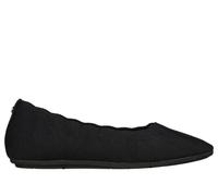 Skechers Women's Arch Fit Cleo Flats in Black, Size 6.5 | Textile, Vegan, Machine Washable