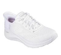 Skechers Women's Slip-On Sneakers Arch Fit 2.0 Easy Chic, White Mesh/Light Gray, Size 4.5 UK