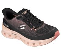 Skechers Women's Arch Fit Glide-Step Pro Slip-On Sneakers, Black Mesh/Peach Trim, 7 UK