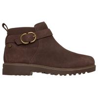 Skechers Women's Arch Fit Marlie - Flirty Vibes Boots in Chocolate, Size 4 | Leather/Textile