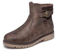 Skechers women's Arch Fit Marlie-Weekend Chat Ankle Boot, Chocolate, 10