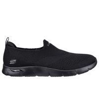 Skechers Women's Arch Fit Refine Don't Go Sneaker, Black Heathered Knit, 4 UK