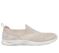 Skechers Women's 104164 TPE Trainers, Taupe Heathered Knit/Peach Trim, 6 UK