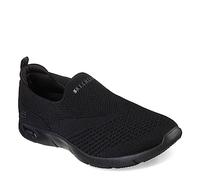 Skechers Women's Arch Fit Refine Don't Go Sneaker, Black, 8 UK Wide, 104164W-BBK