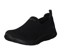 Skechers Women's Arch Fit Refine Don't Go Sneaker, Black Heathered Knit, 8 UK