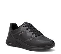 Skechers Women's Arch Fit S Mile Makers Sneaker, Black Duraleather/Hot Melt Trim, 5.5 UK