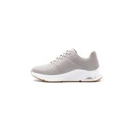 Skechers Women's Arch Fit S Mile Makers Sneaker, Taupe Duraleather/Hot Melt Trim, 5.5 UK