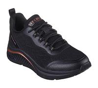 Skechers Women's Arch Fit S-Miles-Sonrisas Sneakers, Black, 5.5 UK