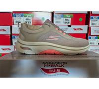 SKECHERS WOMENS ARCH FIT SHOES BEIGE LADIES MEMORY FOAM GO-WALK SUPPORT TRAINERS