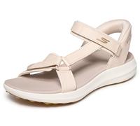 Skechers Women's Slip-ins: GO GOLF Sandal Sandals in Natural, Size 4 | Synthetic/Textile, Arch Fit