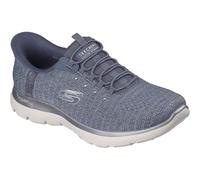 Skechers Women's Arch FIT Summits Soft Shimmer Trainers, Slate, 5 UK