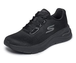 Skechers Womens Arch Fit Support 3.0 Easy Flow Trainers Black 150884