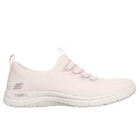 Skechers Women's Arch Fit Virtue - Dahlia Sneaker in Blush Pink, Size 7 | Textile/Synthetic, Vegan, Machine Washable