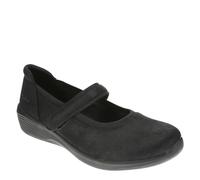Skechers Women's Arya-Always Rising Vegan Mary Jane Flats-Adjustable Strap, Air-Cooled Memory Foam, Black, 6 UK