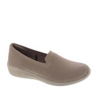 Skechers Women's Arya-Clear Skies Loafer, Dark Taupe, 9