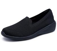 Skechers Women's, Arya - Clear Skies Slip-On, Black, 8.5