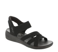 Skechers Arya Slip Ins BBK Black Womens Comfortable Sandals 163524 in a Plain Textile in Size 4