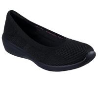 Skechers Women's Arya Fancy You Sneaker, Black Knit, 5 UK