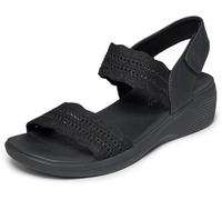 Skechers Metallic Knit Sling Back with Luxe Foam Womens Sandals