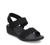 Skechers Women's Arya - On The Rise Sandals in Black, Size 5 | Textile, Vegan, Machine Washable