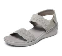 Skechers Women's Arya-on The Rise Sandal, Taupe, 6