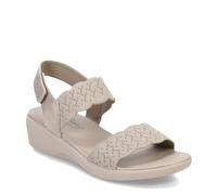 Skechers Arya On The Rise TPE Taupe Womens Comfortable Sandals 163165 in a Plain Textile in Size 4