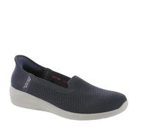 Skechers Women's Arya-Sweet Voice Ballet Flat, Navy, 8