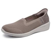 Skechers Women's Arya-Sweet Voice Hands Free Slip-ins Loafer Flat, Taupe, 8 UK