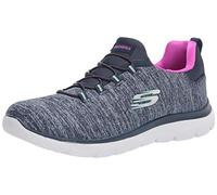 Skechers Women's Athleisure Sneaker, Navy/Hot Pink, 6 US Medium