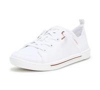 Skechers Women's BOBS B Cute 2.0 Sneaker in White, Size 5.5 Wide | Textile/Metal, Vegan, Machine Washable