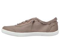 Skechers Women's Slip-On Sneaker B Cute-Frayed Canvas Taupe UK 6.5