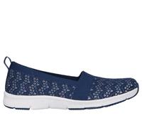 Skechers Women's Be-Cool - Knitwaves Flats in Navy Blue, Size 3.5 | Textile, Vegan, Machine Washable