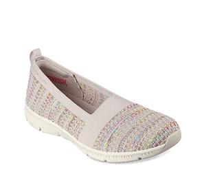 Skechers Women's Be Cool-Sherbet Skies Loafer Flat, Natural, Multi-Coloured, 3 UK
