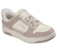 Skechers Women's Benson Blissful Blossom Hands Free Slip-insSneaker | Slip-Ins, Cozy Fit & Duraleather W/Puff Flower Detail Lace-Up, Air-Cooled Memory Foam Insole
