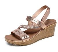Skechers Women's Beverlee - Cherished Aura Sandals in Rosegold, Size 4 | Synthetic, Vegan