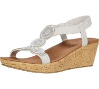 Skechers Women's Beverlee-Date Glam Sandal Wedge, Beige, 5.5 UK