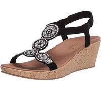Skechers womens Beverlee - Date Glam Sandal Black 11