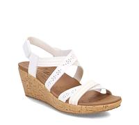Skechers Women's Beverlee Delicate Glow Sneaker, White Duraleather, 7 UK