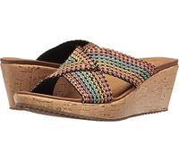 Skechers Women's Beverlee-Delighted Slide Sandal, Multi, 2 UK