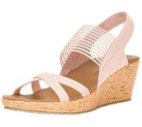 Skechers Cali Womens Beverlee-High Tea Wedge Sandal pink 11 M US