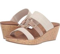 Skechers Women's Beverlee-Sail Away Wedge Sandal Natural 11